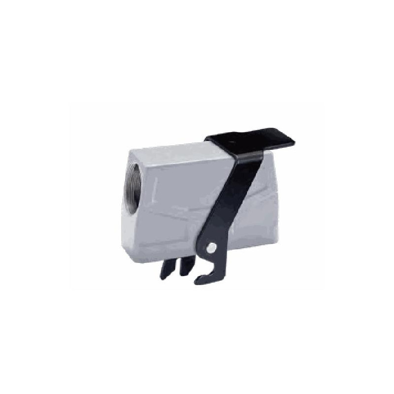 Capot 24B, Aluminium moulé sous pression, acier inoxydable, IP67, Sortie horizontale, M40